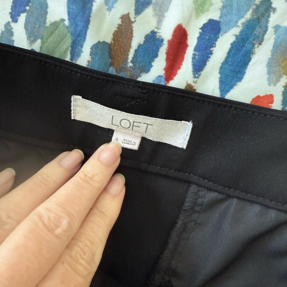 LOFT Black Devin Slim pant - Picture 5 of 6